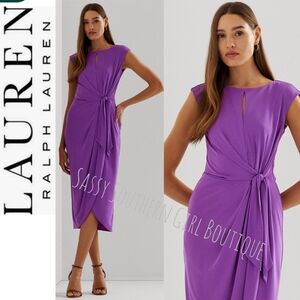 🆕⭐ Ralph Lauren Purple Midi Dress